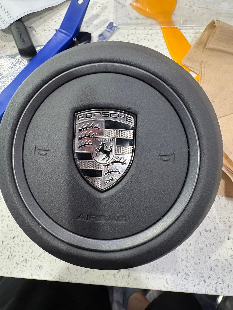 Genuine Porsche Airbag Emblem - Turbonite