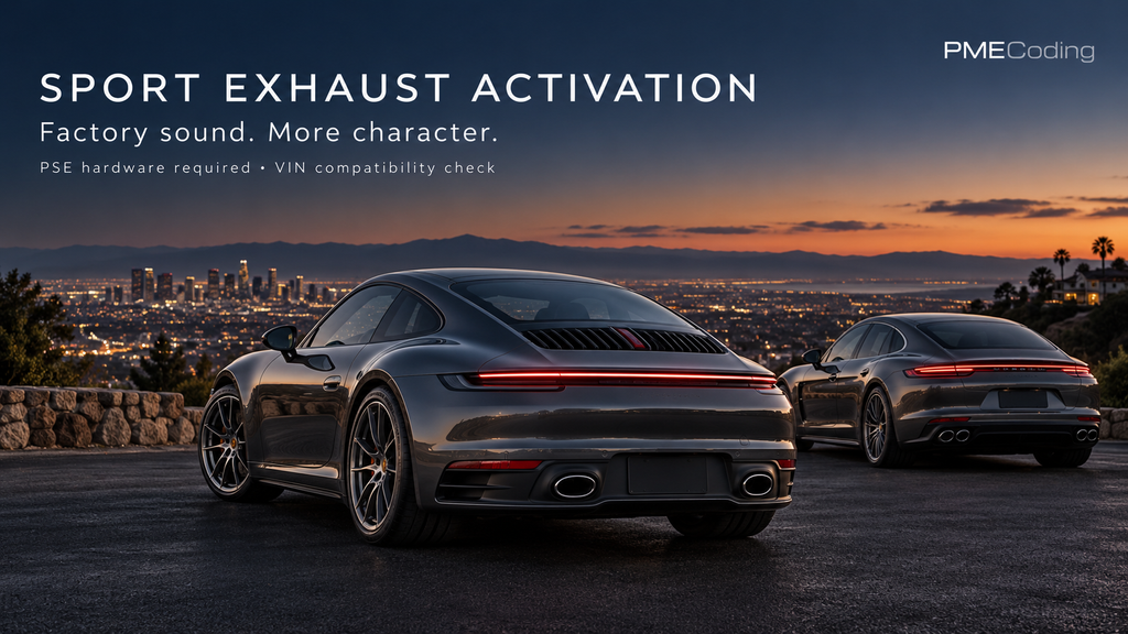 Porsche Sport Exhaust Enable