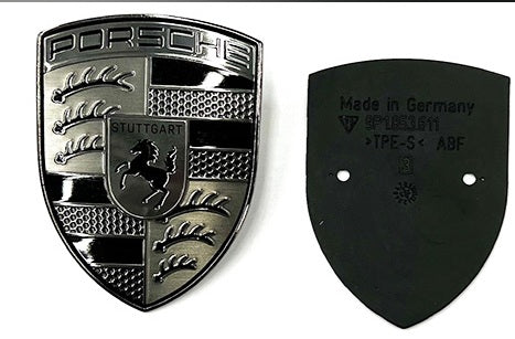 Genuine Porsche Hood Emblem - Turbonite